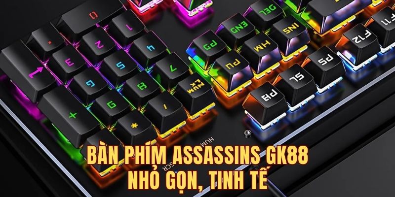 bàn phím GK88 sở hữu thiết kế nhỏ gọn, tinh tế