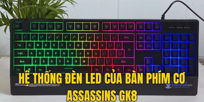 Khám phá hệ thống đèn LED sang trọng của bàn phím cơ GK8