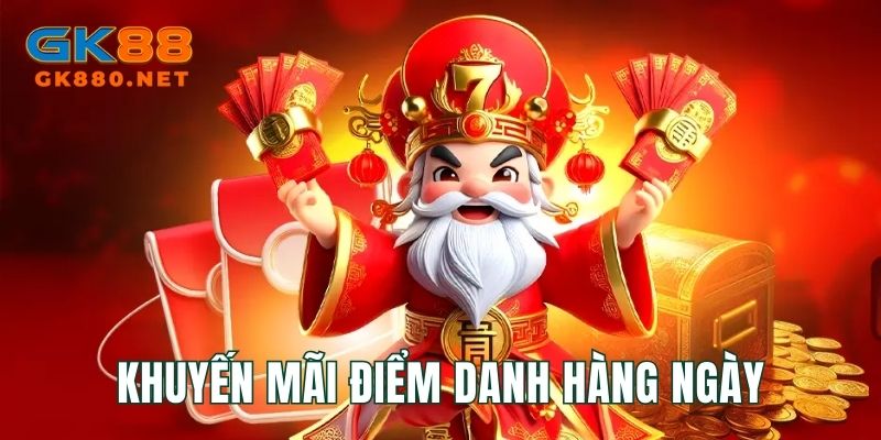 Khuyến Mãi Điểm Danh Hàng Ngày Tại GK88 Nhận Đến 439K
